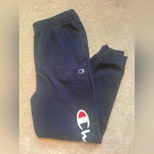 SOLD-Champion Sweatpants - Boys/Kids Navy Fleece Joggers Sz 14/16 XL NWOT